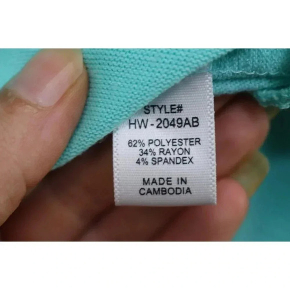 So Perla Snap Down Teal Sweater-Size Large-Beachy - Picture 4 of 7